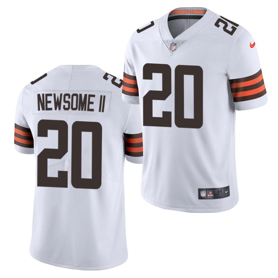 Men Cleveland Browns #20 Tavierre Thomas Nike White Limited NFL Jersey->cleveland browns->NFL Jersey